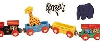 Maxim Wooden Animal Train Set – 7 Piece image