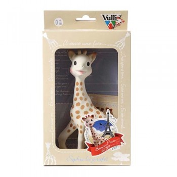 Vulli Sophie the Giraffe Teether, Brown/White image