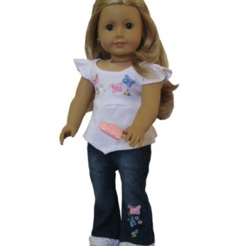 Jeans Set For American Girl Doll Clothes image