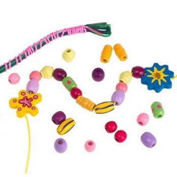 Melissa & Doug Flower Power Wooden Bead Set Toy, Kids, Play, Children image