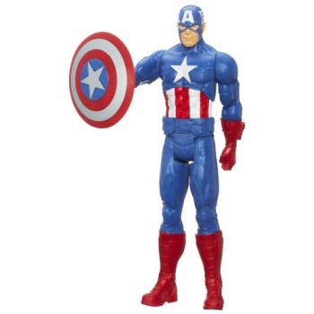 Marvel Avengers Assemble Titan Hero Series Captain America Figure, 12-Inch image