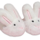 Doll Slippers- White Bunny Slippers, Sized for 18 Inch Dolls, Like American Girl, Doll Accessories thumbnail