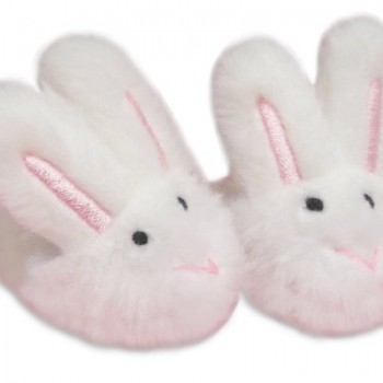 Doll Slippers- White Bunny Slippers, Sized for 18 Inch Dolls, Like American Girl, Doll Accessories image