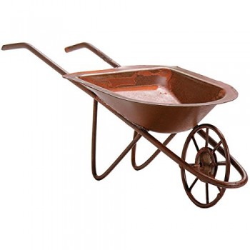 Darice Timeless Miniatures Rusted Tin Wheelbarrow image