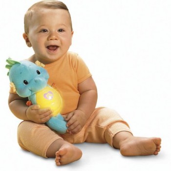 Fisher-Price Ocean Wonders Soothe and Glow Seahorse, Blue image