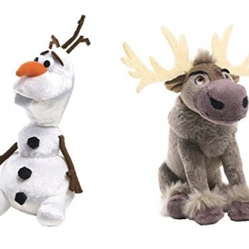 Disney Frozen Olaf & Sven 8″ Talking Plush Set of 2 image