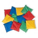 Educational Products – Dozen 5″ Assorted Nylon Reinforced Bean Bags [Toy] – 1 DOZEN, 5″ bean bags. thumbnail