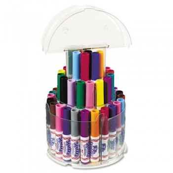 Crayola 58-8750 Crayola Telescoping Pip-Squeaks Marker Tower, Assorted Colors, 50/Set Toy, Kids, Play, Children image