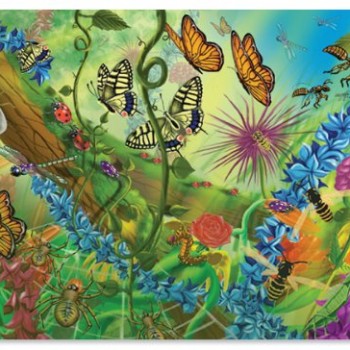 Melissa & Doug World of the Bugs Jigsaw Puzzle, 60-Piece image