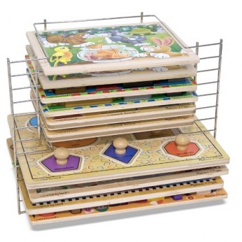 Melissa & Doug Deluxe Wire Puzzle Rack image