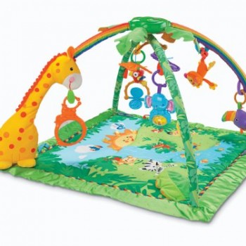 Fisher-Price Rainforest Melodies and Lights Deluxe Gym image