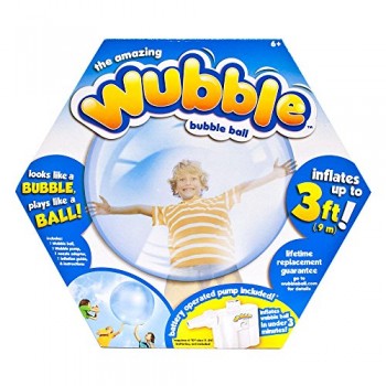 The Amazing WUBBLE Bubble Ball – Looks like a bubble, plays like a ball! Blue image