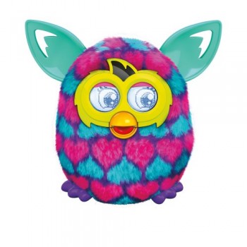 Furby Pink and Blue Hearts Boom Plush Toy image