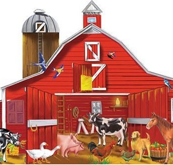 Melissa & Doug Farm Friends 32 pc Floor Puzzle image