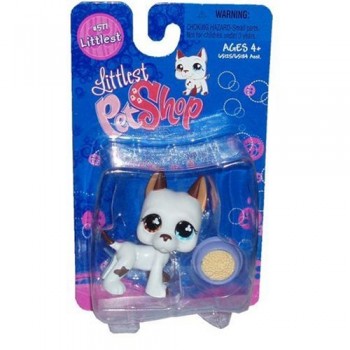 Littlest Pet Shop Littlest Figure Great Dane with Food Bowl image