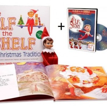 The Elf on the Shelf: A Christmas Tradition with North Pole Blue Eyed Boy Elf with Bonus DVD image