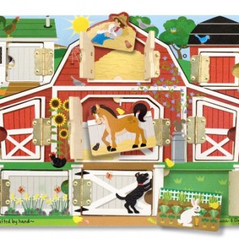 Melissa & Doug Magnetic Farm Hide and Seek image