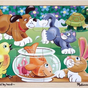 Melissa & Doug Playful Pets Jigsaw (12 pc) image