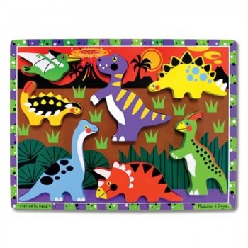 Melissa & Doug Dinosaur Chunky Puzzle image