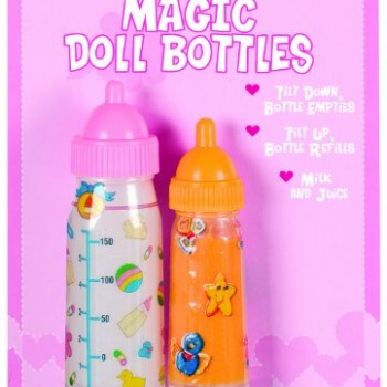 BABYDOLL Magic DOLL Bottles SET Of Two MILK & Juice girls toy image