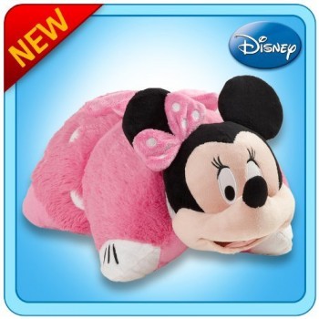 Pillow Pets Authentic Disney 18 Minnie Mouse, Folding Plush Pillow- Large Color: Minnie Mouse Toy, Kids, Play, Children image