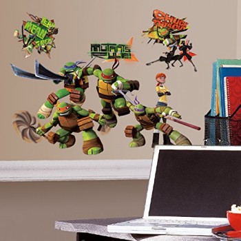 Roommates Rmk2246Scs  Teenage Mutant Ninja Turtles Peel And Stick Wall Decals image