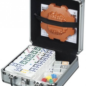 Mexican Train Domino Game in an Aluminum Case (styles may vary) image