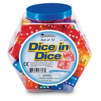 Learning Resources Dice In Dice Set Of 72 Toy, Kids, Play, Children image