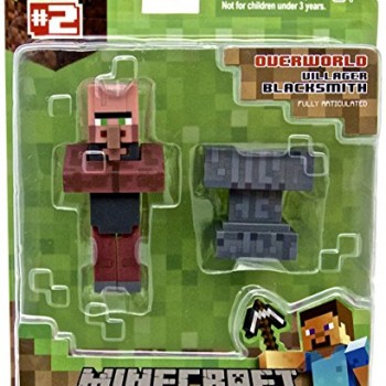 Minecraft Series 2 Blacksmith Villager with Accessory 3″ Action Figure image