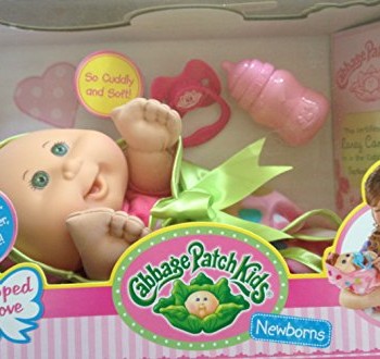 Cabbage Patch Kids Newborn Doll (Caucasian/Bald Baby/Green Eyes) image