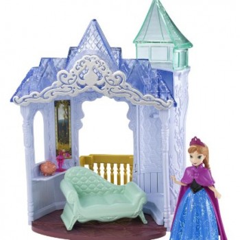 Disney Frozen MagiClip Flip ‘N Switch Castle and Anna Doll image