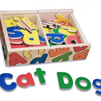 Melissa & Doug Magnetic Wooden Alphabet image