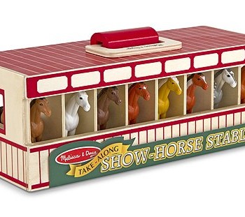 Melissa & Doug Show-Horse Stable Toy, Kids, Play, Children image