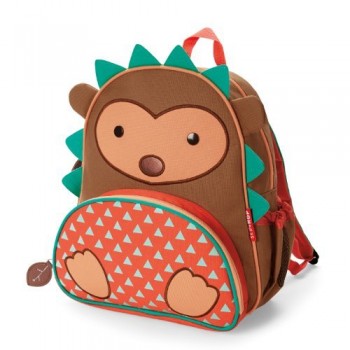 Skip Hop Zoo Backpack, Brown Hedgehog, 3 Years Plus Color: Brown Hedgehog Toy, Kids, Play, Children image