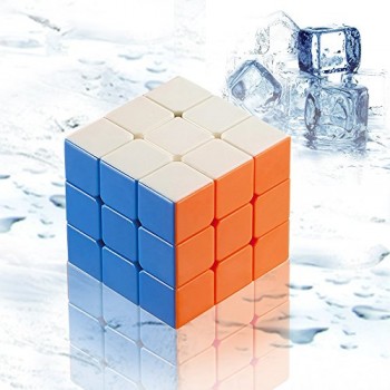 NewislandÂ® 3x3x3 Speed Cube New Anti-POP Structure 6 Solid Color Eco-friendly Plastics Stickerless Cube Phoenix image