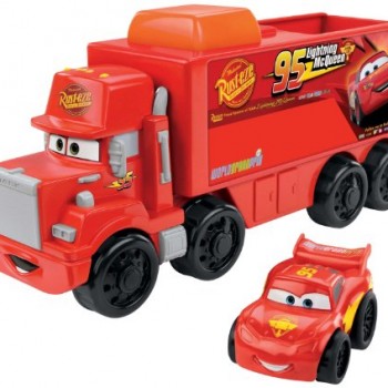 Fisher-Price Little People Wheelies Disney/Pixar Cars Mack Hauler & Lightning McQueen image