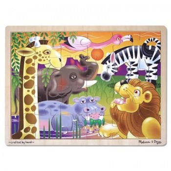 Melissa & Doug African Plains Jigsaw 24 pcs Puzzle image