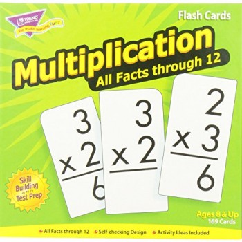 Trend Enterprises Multiplication 0-12 Flash Cards (All Facts) image