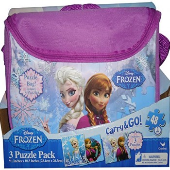 Frozen Carry and Go 3 Fashion Bag Puzzle (48-Piece) 9.1 inches X 10.3 inches ( 23.1cm X 26.3cm) image